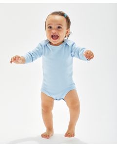 Babybugz Organic Long Sleeve Baby Bodysuit – Soft Cotton with Envelope Neckline
