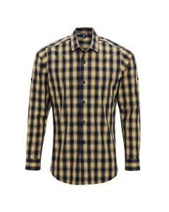 Premier Mulligan Check Men's Long Sleeve Cotton Shirt