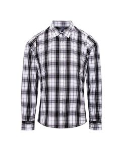 Premier Ginmill Check Ladies Cotton Long Sleeve Blouse