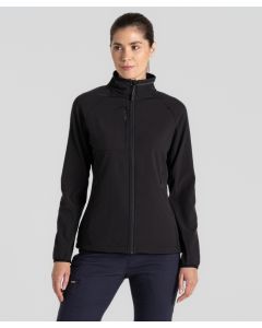 Craghoppers Expert Women’s Basecamp Softshell Jacket – Long Sleeves, Waterproof, Full Zip, 3 Pockets, EcoShield DWR Technology