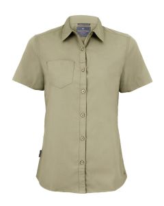 Craghoppers Expert Women’s Kiwi Short-Sleeved Shirt – Point Collar, Button Front, Slim Fit, UPF 40+, Nosi Defence