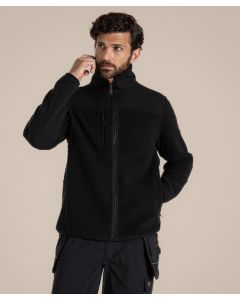 Craghoppers Morley Fleece Workwear Jacket – Full Zip Durable Utility Layer, Lower Back Sleeve Panels, Recycled Zip Tapes