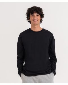 AWDis Ecologie Erawan Organic Long-Sleeved Tee – Taped Neck with Ribbed Collar