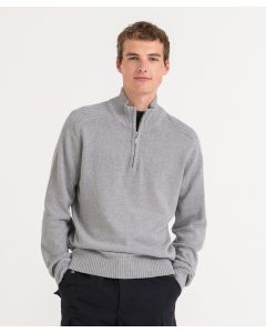 AWDis Ecologie Wakhan Regen Quarter Zip Knit Sweater - Tall collar, Long-sleeved