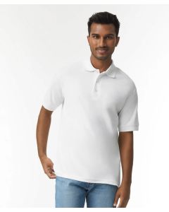 Gildan DryBlend® Jersey Knit Polo–Moisture-Wicking, Welt Collar, Woodtone Button