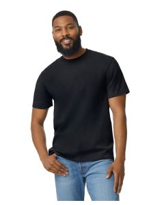 Gildan Softstyle Midweight Adult No-Label Enzyme Wash T-Shirt - Modern Classic Fit, Side Seamed, Taped Neck and Shoulders