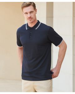 Henbury Double Tipped Coolplus Polo Shirt – Quick Dry, Moisture-Wicking, Smart Fit Polo, Side Vents