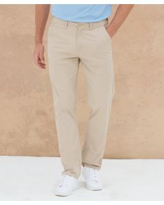 Henbury Stretch Chinos with Flex Waistband – Smart, Comfortable, Flex Waistband, YKK Front Zipper, Belt Loops