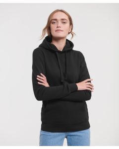 Russell Europe Women’s Authentic Hooded Sweatshirt – Contemporary, Feminine Fit, Flat, Chunky Drawcords
