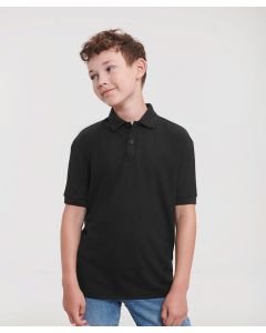 Russell Europe Kids Polo Shirt – Durable Pi-qué, Machine-Wash Friendly, 2 Button Placket, Pique Knit Short Sleeves