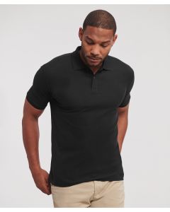 Russell Europe Authentic Eco Polo – Sustainable Russell Europe Classic-Fit Top in Recycled Polycotton, Classic Fit, Tear-Away Label