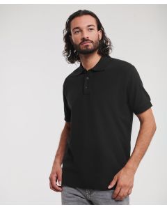 Russell Europe Ultimate Classic Cotton Polo – Contemporary Cut with 3 Button Placket, Garment Pre-Shrunk, Combed Cotton