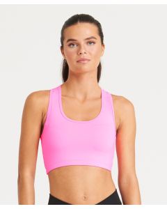 AWDis Just Cool Women’s Sports Crop Top – CoolFit Stretch Fabric, Racer Back
