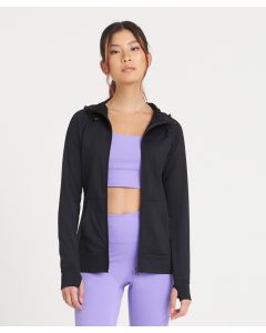 AWDis Just Cool Women's Contrast Zoodie – Feminine Fit, Raglan Sleeves, Thumb Holes
