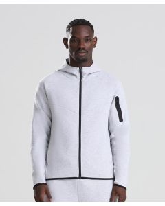 AWDis Just Cool Adapt Fleece Zoodie - Performance Training Layer, Brushed Inner Fleece, Ribbed Cuffs and Hem, Adjustable Hood