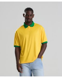 AWDis Just Cool Retro Sports Jersey - Classic Athletic Crew Top, Ribbed Collar and Taped Neckline, Set In Sleeves, Retro Contrast