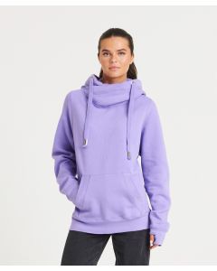 AWDis Just Hoods Cross Neck Hoodie - Twin Needle Stitching, Kangaroo Pockets