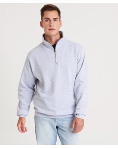 AWDis Just Hoods Sophomore Quarter-zip Sweatshirt - Metal Ykk Zipper And Puller