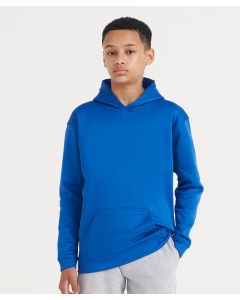 AWDis Just Hoods Kids Sports Polyester Hoodie - Set-in Sleeves, Straight Hem