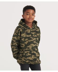 AWDis Just Hoods Kids Camo Hoodie – Bold Camo Print, Brushed Fleece