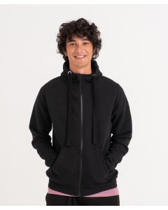 AWDis Just Hoods Heavyweight Zoodie - Zip-Front, Soft Feel, Ribbed Cuffs and Hems