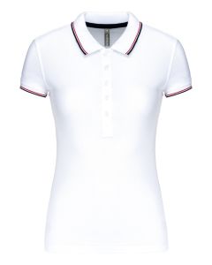 Kariban Women's Short Sleeve Polo T-Shirt – Calf High, Deep Rib Cuffs for Adjustable Fit, Reinforced Heel & Seamless Toe