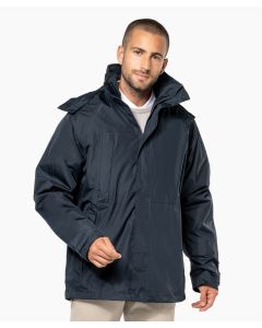 Kariban 3-in-1 Parka – Versatile, Durable, Weather-Ready, Zip Fastening and Press Stud Placket, Fleece-Lined Neck