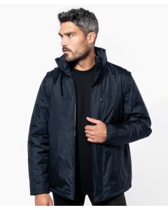 Kariban Detachable Sleeves Blouson Jacket – Polyester Padding and Lining, Full-Zip, Water-Repellent With Studded Storm Flap