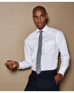 Kustom Kit Premium Non-Iron Corporate Shirt - Long Sleeved, Classic Fit, Semi Cutaway Collar, Wrinkle Free Taped Seams
