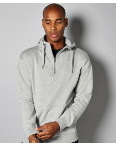 Kustom-Kit Regular Fit Quarter Zip Hoodie – Midweight, Jersey-Lined Hood, Unisex