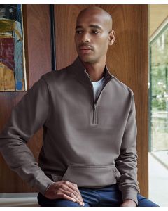 Kustom-Kit Quarter-Zip Piqué Sweatshirt – Durable, Regular Fit Winter Wear