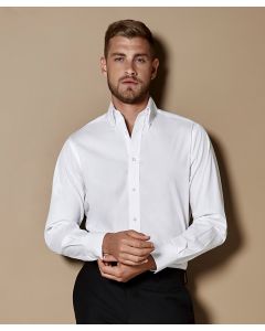 Kustom Kit City Business Shirt for Men – Tailored Fit, Long Cuffed Sleeves, Button-Down Placket, Back Yoke, Shirttail Hem