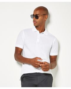 Kustom Kit Klassic Superwash® 60ºC Polo Tee for Men – Slim Fit, Short Sleeves, 3-Button Placket, Rib Collar & Cuffs, Twin-Needle Hem