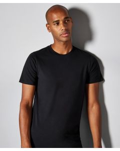 Kustom Kit Cotton Tee (Fashion Fit) – Soft Feel, Top Stitched Front Neck Trim, Rib Neck, Tear Out Back Neck Label