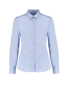 Kustom Kit Women's Stretch Oxford Long-sleeved Blouse