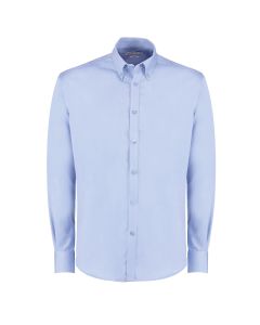 Kustom Kit Slim Fit Non-iron Oxford Twill Shirt Long Sleeve