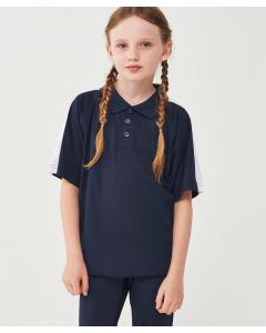 Finden & Hales Kids Team Polo Shirt – Rib Collar, Button Placket School Sports, Moisture Wicking Fabric, Raglan Shoulders, Flat Knit Collar