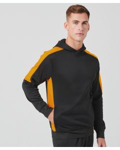 Finden & Hales Adults’ Team Hoodie – Long Sleeves, Brushed Fleece, Welt Zip Pockets, Contrast Sleeves & Side Panel