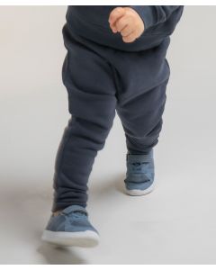 Larkwood Toddler Joggers - Soft Cotton Kids Elasticated Waist Trousers, Mock Drawcords in Self Colour, Cuffed Hem, Panels