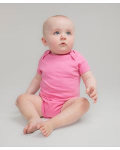 Larkwood Organic Baby Bodysuit – Ideal for Sensitive Skin, Soft and Gentle, Short-Sleeved Bodysuit, Cuffs, and Leg Opening