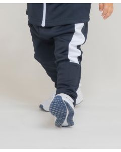 Larkwood Track Bottoms – Contrast Panels Down Outer Legs, Elasticated Waistband, Plain Hem