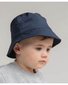 Larkwood Bucket Hat - Classic Cotton Kids Hat with Soft Structured Crown, Elasticated Back, Flat Top, Top Stitched
