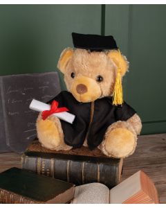 Mumbles Graduation Bear - Plush Teddy with Cap, Gown & Scroll Gift Soft Toy, Keepsake Graduation Present, Removable Gown