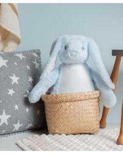 Mumbles Zippie Bunny - Plush Toy, Soft Stuffed Rabbit with Zip Access, Embroidery Friendly, Removable Filling, Gift Teddy