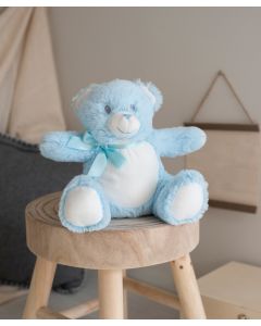 Mumbles Printme Mini Teddy - Bear Plush Toy for Custom Printing, Soft White Tummy, Personalised Gift, Kids Soft Toy