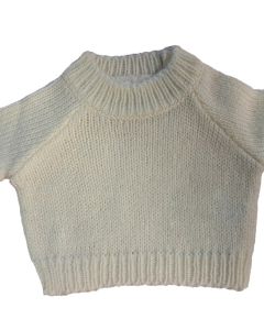 Mumbles Teddy Jumper - Acrylic Raglan Sleeve, Ribbed Knit, Bear Clothing, Soft Toy, Outfit Gift, Teddy Bear Clothing