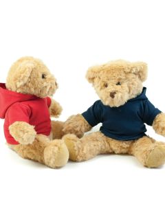 Mumbles Teddy Hoodie - 100% Cotton, Plush Bear Clothing, Long Sleeve, Fleece Hoodie, Soft Toy, Outfit Gift, Teddy Clothes