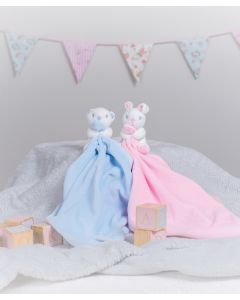 Mumbles Baby Animal Comforter with Rattle - Soft Plush, Baby Comfort Blanket, Newborn Gift Toy, Security Blanket