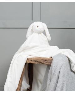 Mumbles Animal Blanket - Plush Baby Blanket with Bunny Head, Personalised Embroidered Soft Toy Blanket Gift