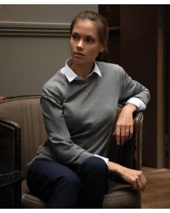 Nimbus Women’s Beaufort Extra Fine Cashwool® Merino Knit – Great Shape Retention, Set-in Sleeves, Crew Neckline